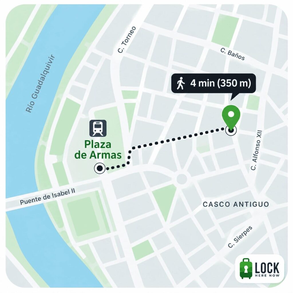 Localización Locker en Sevilla Plaza de armas