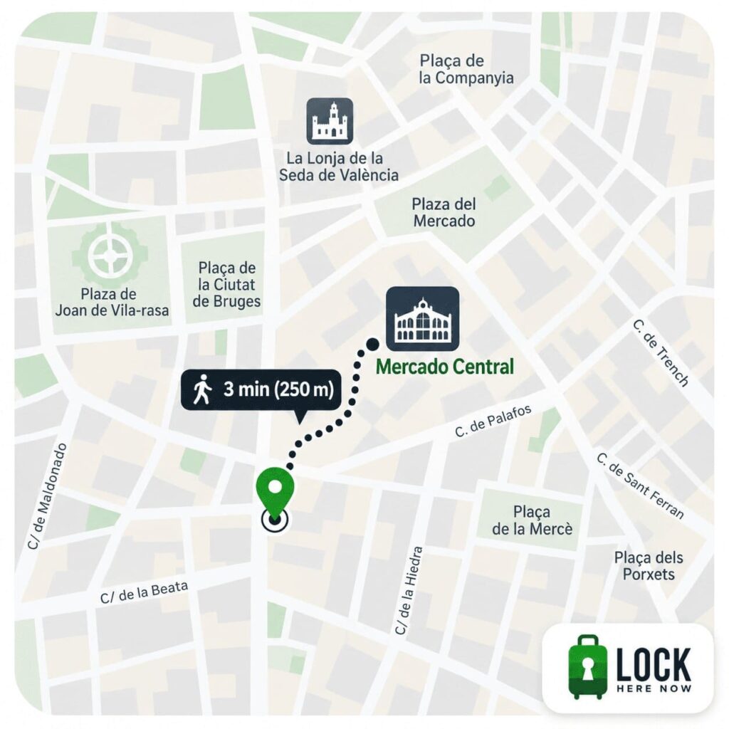 Localización Locker en Valencia centro